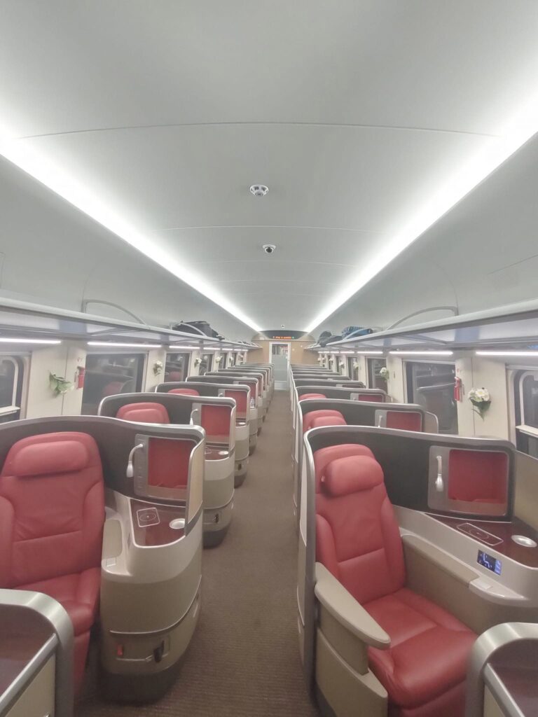 Laos train Business class