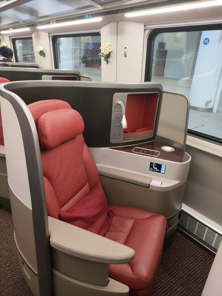 Laos train Business class