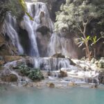 Round trip Kuang si waterfall share minivan ticket