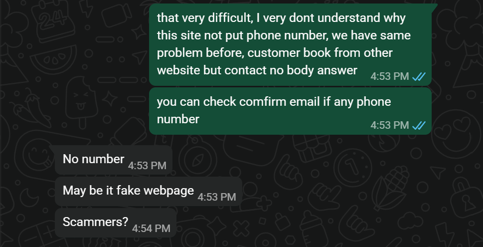 Book your train ticket with untrusted website